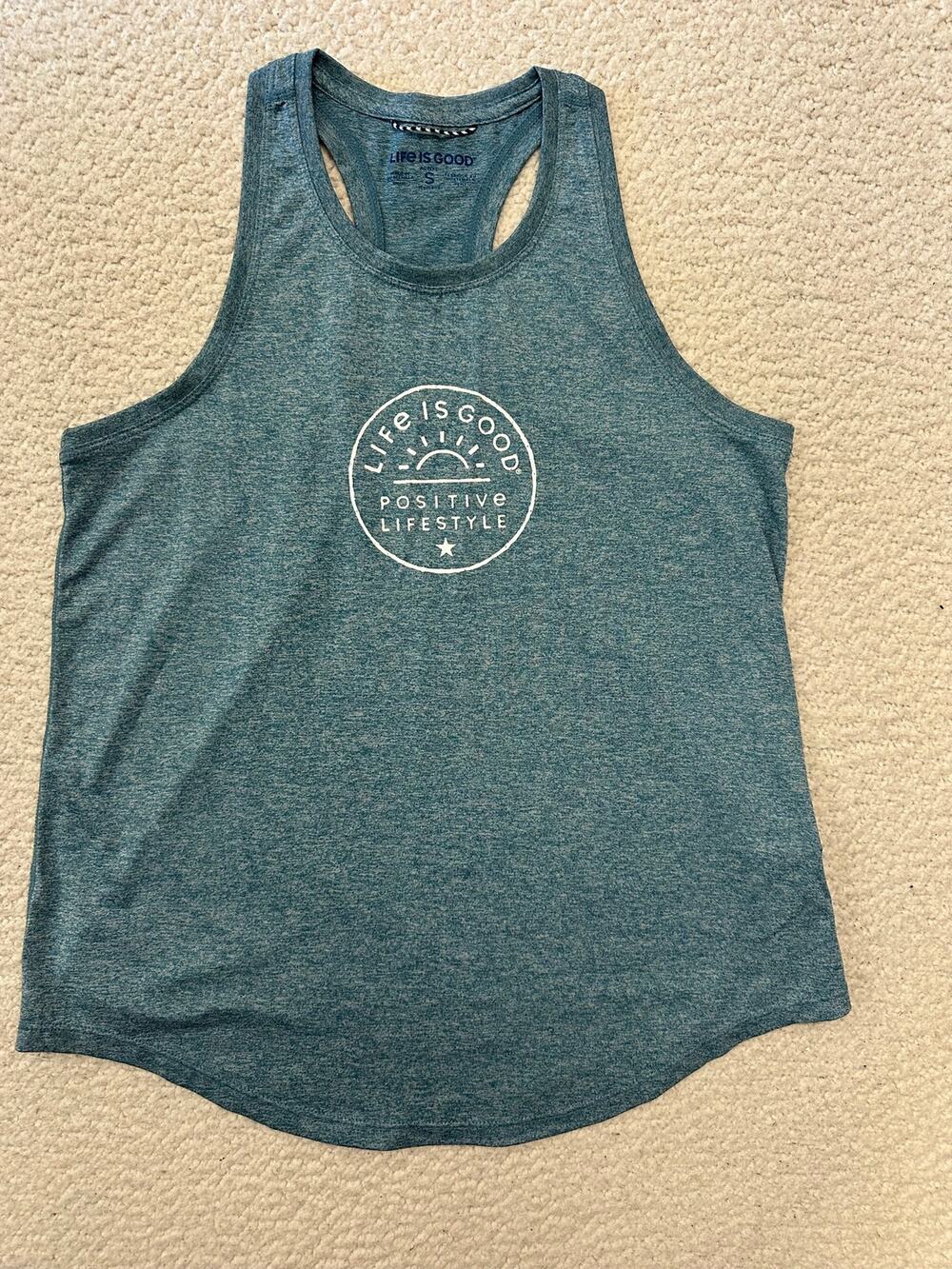 Life is Good Womens Racerback Tank Top Small